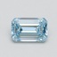 0.72 Ct. Fancy Intense Blue Emerald Lab Grown Diamond