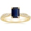 18K Yellow Gold Petite Luxe Twisted Vine Diamond Ring (1/4 ct. tw.), smalltop view