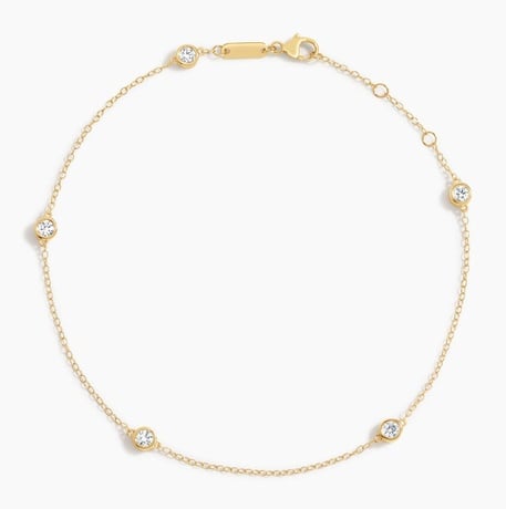 Five Diamond Bezel Anklet (1/2 ct. tw.)