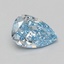 1.09 Ct. Fancy Vivid Blue Pear Lab Grown Diamond