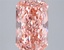 3.97 Ct. Fancy Vivid  Pink Radiant Lab Grown Diamond