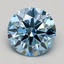 1.06 Ct. Fancy Intense Blue Round Lab Grown Diamond