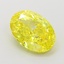1.51 Ct. Fancy Vivid Yellow Oval Lab Grown Diamond
