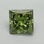 10.20 Ct. Fancy Vivid Green Princess Lab Grown Diamond