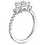 18K White Gold Radiance Three Stone Diamond Ring (1/3 ct. tw.), smallside view