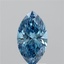 1.53 Ct. Fancy Vivid Blue Marquise Lab Grown Diamond