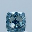1.02 Ct. Fancy Intense Greenish Blue Cushion Lab Grown Diamond
