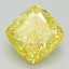 2.23 Ct. Fancy Vivid Yellow Cushion Lab Grown Diamond