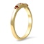 The Alan Ring, smalltop view on a hand