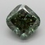 2.60 Ct. Fancy Vivid  Green Cushion Lab Grown Diamond