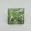 10.25 Ct. Fancy Vivid Green Princess Lab Grown Diamond