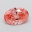 3.58 Ct. Fancy Vivid  Pink Oval Lab Grown Diamond