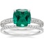 18K White Gold Luxe Hudson Diamond Ring (1/10 ct. tw.) with Luxe Ballad Diamond Ring (1/4 ct. tw.)