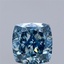 2.52 Ct. Fancy Vivid Blue Cushion Lab Grown Diamond