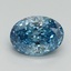2.02 Ct. Fancy Vivid Blue Oval Lab Grown Diamond
