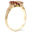 The Viridiana Ring, smalltop view on a hand