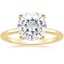 18K Yellow Gold Perfect Fit 1.4mm Solitaire Ring, smalltop view