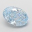 2.04 Ct. Fancy Vivid Blue Oval Lab Grown Diamond