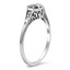 The Cicely Ring, smalltop view on a hand