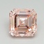 5.02 Ct. Fancy Vivid Pink Asscher Lab Grown Diamond