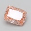 6.29 Ct. Fancy Vivid Pink Cushion Lab Grown Diamond