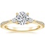 18K Yellow Gold Tapered Luxe Aria Three Stone Diamond Ring (1/5 ct. tw.), smalltop view