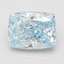 3.03 Ct. Fancy Intense Blue Cushion Lab Grown Diamond