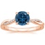 14K Rose Gold Petite Twisted Vine Diamond Ring (1/8 ct. tw.), smalltop view
