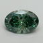 2.75 Ct. Fancy Vivid Pacific Green Oval Lab Grown Diamond