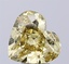 4.06 Ct. Fancy Yellow Heart Lab Grown Diamond