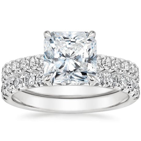 18K White Gold Sienna Diamond Bridal Set (7/8 ct. tw.)