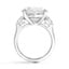 Heart-Shaped Three Stone Diamond Ring, smallview