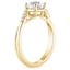 18K Yellow Gold Chamise Contoured Diamond Ring, smallside view