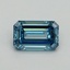 1.00 Ct. Fancy Vivid Blue Emerald Lab Grown Diamond