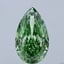 12.68 Ct. Fancy Green Pear Lab Grown Diamond