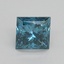 1.55 Ct. Fancy Vivid Blue Princess Lab Grown Diamond