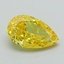 1.67 Ct. Fancy Vivid Yellow Pear Lab Grown Diamond