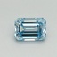0.49 Ct. Fancy Intense Blue Emerald Lab Grown Diamond
