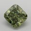 2.67 Ct. Fancy Vivid  Green Cushion Lab Grown Diamond