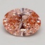 1.50 Ct. Fancy Intense Pink Oval Lab Grown Diamond