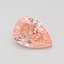 0.57 Ct. Fancy Vivid Pink Pear Lab Grown Diamond