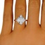 The Orly Ring, smalltop view on a hand