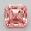4.61 Ct. Fancy Vivid Pink Asscher Lab Grown Diamond