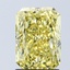 2.09 Ct. Fancy Vivid Yellow Radiant Lab Grown Diamond
