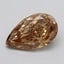 4.22 Ct. Light  Brown Pear Lab Grown Diamond