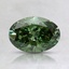 0.9 Ct. Fancy Vivid Pacific Green Oval Lab Grown Diamond