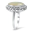 The Cinda Ring, smalltop view on a hand