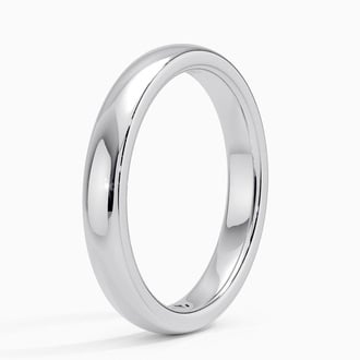3mm Comfort Fit Wedding Ring in Platinum