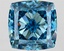 9.03 Ct. Fancy Vivid  Blue Cushion Lab Grown Diamond