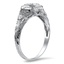 The Lavonda Ring, smalltop view on a hand